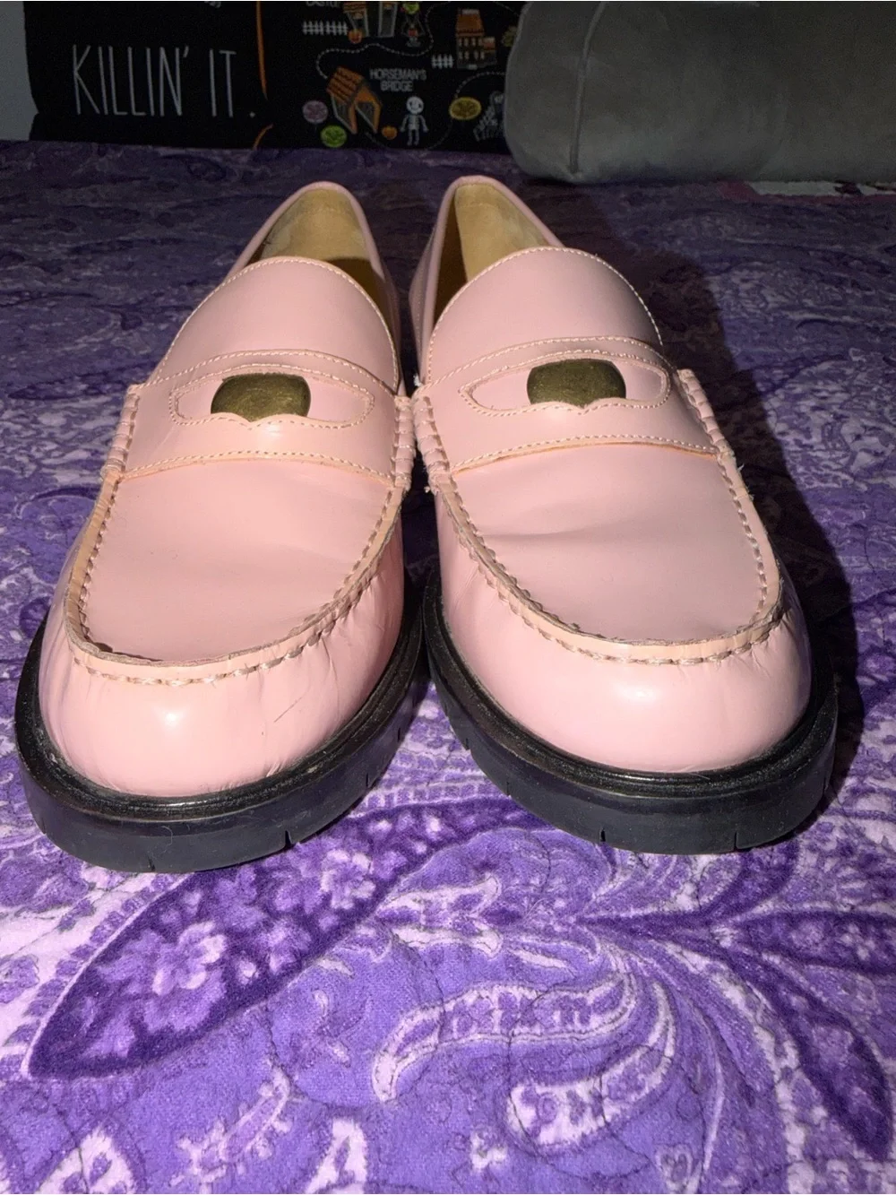 FREE PEOPLE Liv Penny Loafer Perfect Pink